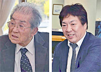 渡辺啓道さん（右）と斎藤秀隆さん