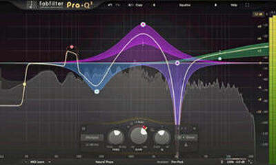 最新のＥＱ。このように音が視覚化されている