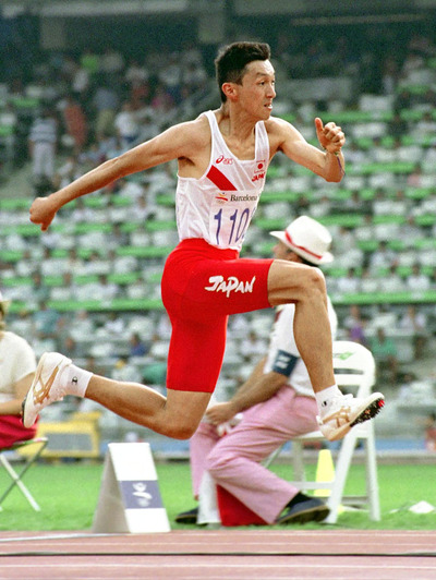バルセロナ五輪予選での私。その前のソウルと２大会連続で出場したが、けがなどもあっていずれの五輪も思うような結果を残せなかった