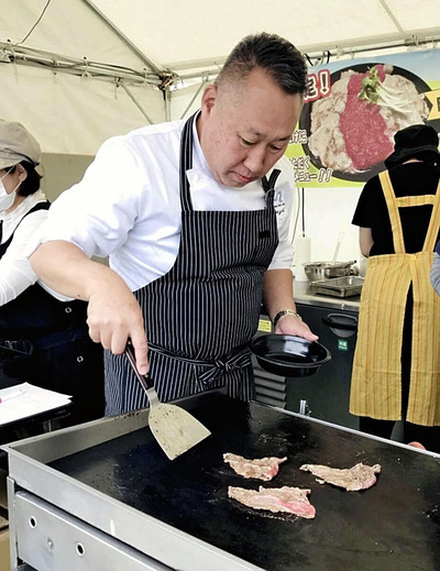 郡山で行われた食のイベントに参加した時の私。料理人として心血を注いだＫＩＨＡＣＨＩの無国籍料理の新しい形をつくり上げていきたい