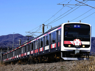 「居酒屋列車」と「復興　浜通り酒巡り号」で使われる「Ｅ５０１　ＳＡＫＩＧＡＫＥ」（ＪＲ東日本水戸支社提供）