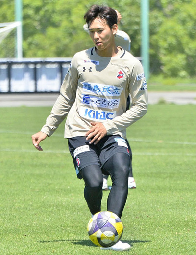 Ｊ２大分から加入したＦＷキム選手