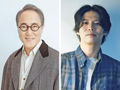 佐野史郎さん（左）、青柳尊哉さん