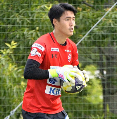加入から約１カ月がたったＧＫ佐々木選手