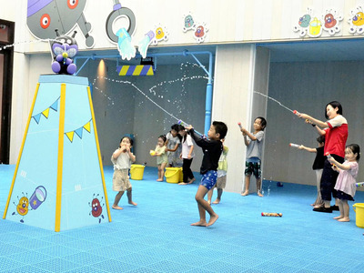 仙台アンパンマンミュージアム＆モールにオープンしている水あそびひろば