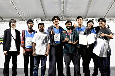 シミュレーション災害チャレンジ２位のＲＥＬ―ＵｏＡ（会津大）のメンバーら