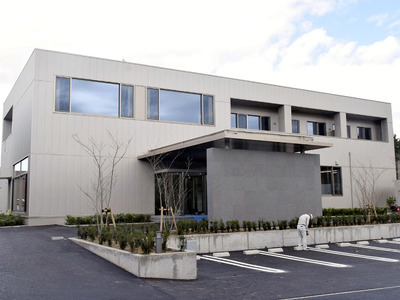 ２５日に完成式を迎えるイガラシ綜業の水素ドローンの開発拠点「福島浪江研究所」＝浪江町室原