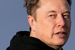 米電気自動車(EV)テスラのイーロン・マスクCEO=3月22日、米ニュージャージー州(ロイター=共同)