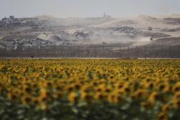 　イスラエルとガザ地区の境界＝１９日（ＡＰ＝共同）