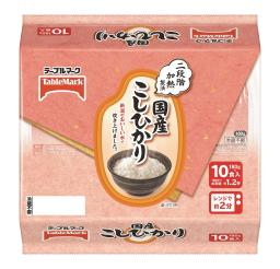 　テーブルマークが販売を休止するパックご飯「国産こしひかり１０食」