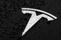 　米ＥＶテスラ車のロゴ（ロイター＝共同）