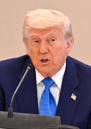 トランプ米大統領(ゲッティ=共同)