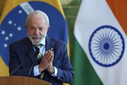 　ブラジルのルラ大統領＝ブラジリア、８日（ＡＰ＝共同）