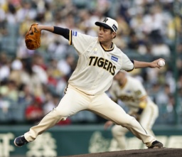 　広島戦に先発した阪神・大竹＝甲子園