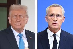 トランプ米大統領(左)、ノルウェーのストルテンベルグ財務相(いずれもゲッティ=共同)
