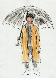 　事件現場近くにいた不審な男の似顔絵。２０２１年に公開（警視庁提供）