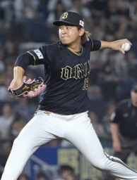 　ロッテ戦に先発したオリックス・宮城＝ＺＯＺＯマリン