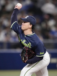 　中日戦に先発したヤクルト・吉村＝バンテリンドーム