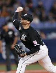 　オリックス戦に先発したロッテのボス＝京セラドーム