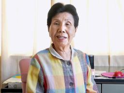 　袴田巌さんの再審無罪判決から１年となり、心境を語る姉ひで子さん＝２６日午前、浜松市（支援者公表の動画から）
