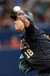 　楽天戦に先発し、５回１失点の宮城＝京セラドーム