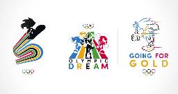 　公開された、五輪マークとセガのゲーム人気キャラクターがコラボレーションした画像（ＩＯＣ提供）