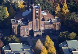 　東京大学本郷キャンパス内にある安田講堂＝２０２３年１２月