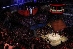 　ロイヤル・アルバート・ホールで開幕した大相撲ロンドン公演＝１５日（共同）