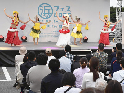 浜通りの魅力を発信している浜フェス＝浪江町・道の駅なみえ