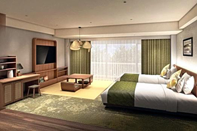 一新される客室「スーペリア和洋室」のイメージ