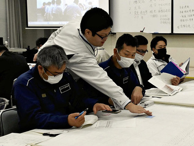 防災体制などを確認したワークショップ