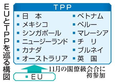 　ＥＵとＴＰＰを巡る構図