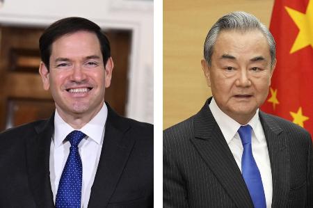 ルビオ米国務長官(アナトリア通信提供・ゲッティ=共同)、中国の王毅外相