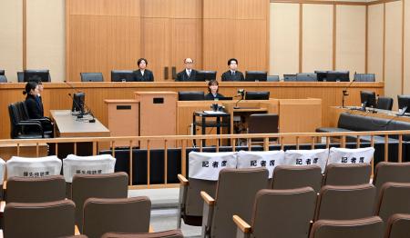 クロスボウ殺傷事件の裁判員裁判で判決が言い渡された神戸地裁の法廷=31日午後(代表撮影)